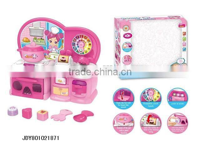 Pretend Play Toy Cookware Plastic Kitchen Tableware Toys Educational Play set