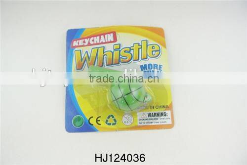 Cheap Price Plastic Keychains Whistle Toys, Toys Whistle Key Rings HJ124041