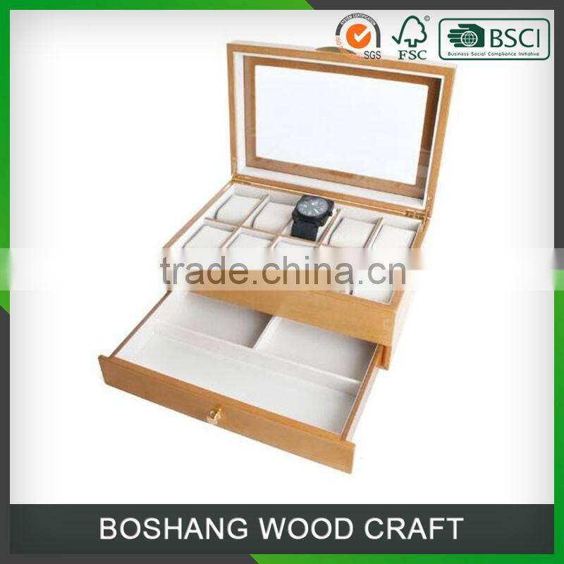 Wholesale 1 Drawer 10 watch box wooden