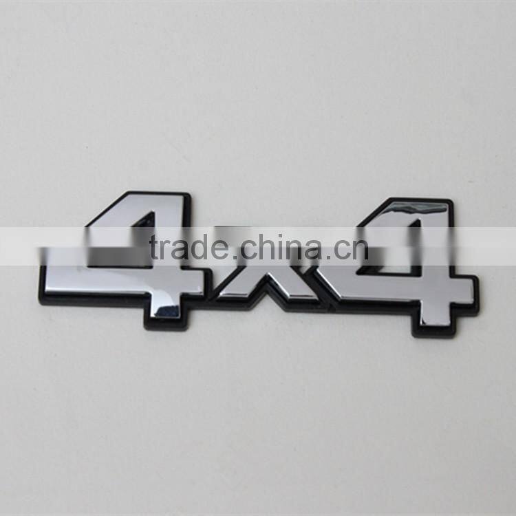 Small chrome logo letters custom car chrome chrome sticker letters
