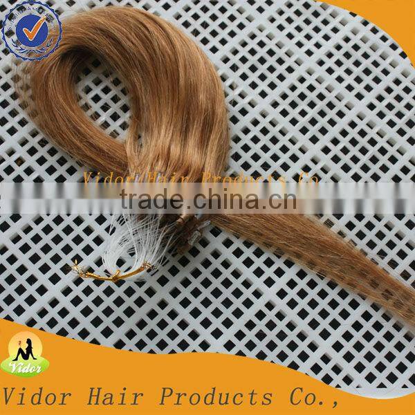 Factory Direct Price Russian Remy Hair Micro Loop Ring Hair Extensions