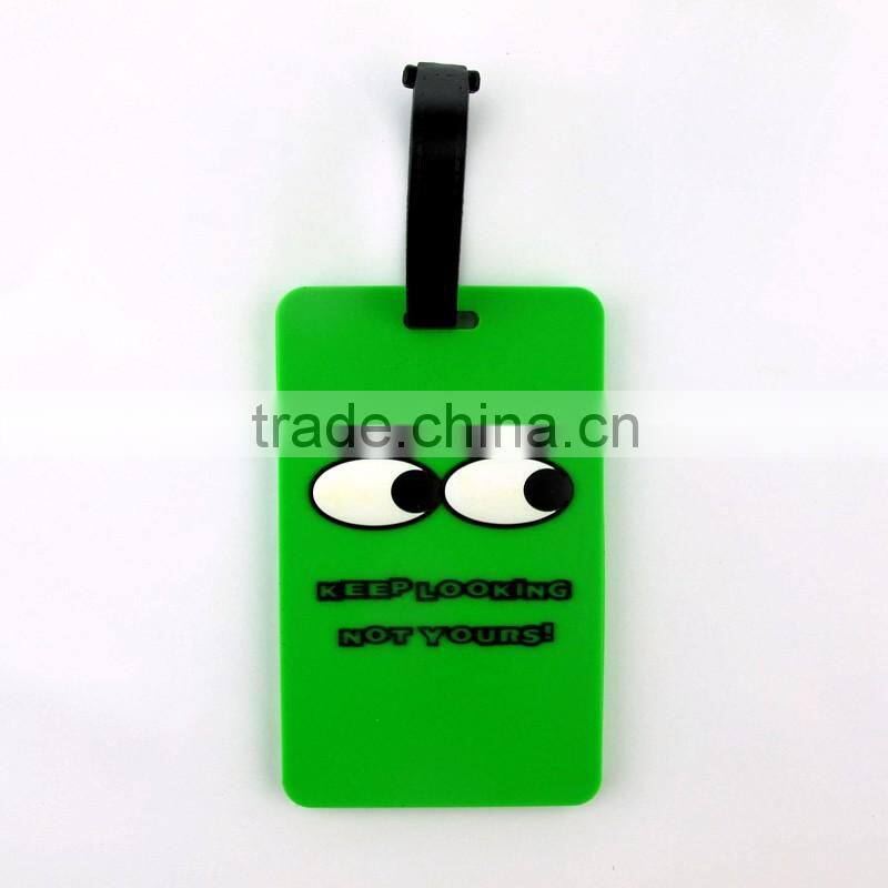 Free sample template airline pvc hard plastic luggage tag to print
