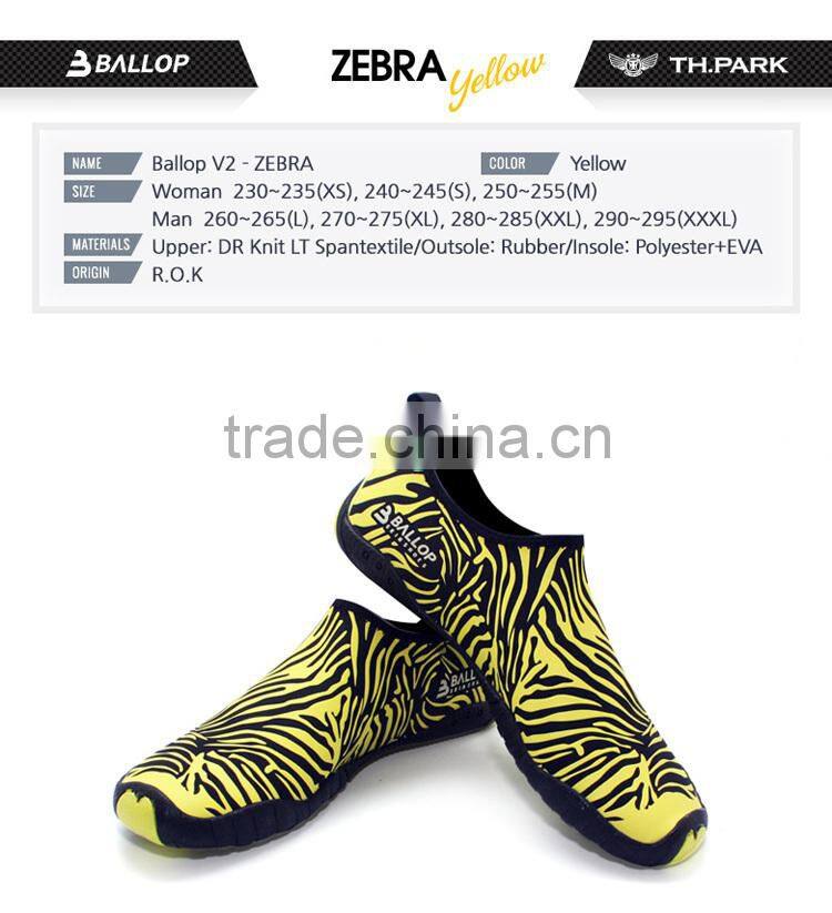 aqua shoes,water shoes,surfing shoes,WATER SPORTS, FITNESS, GYM, YOGA SHOES ---Ballop Zebra Yellow