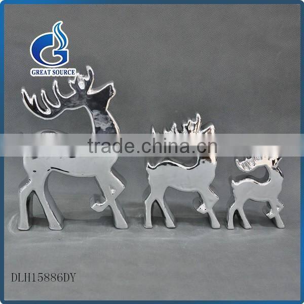 animated christmas decoration flat shape ceramic reindeer indoor