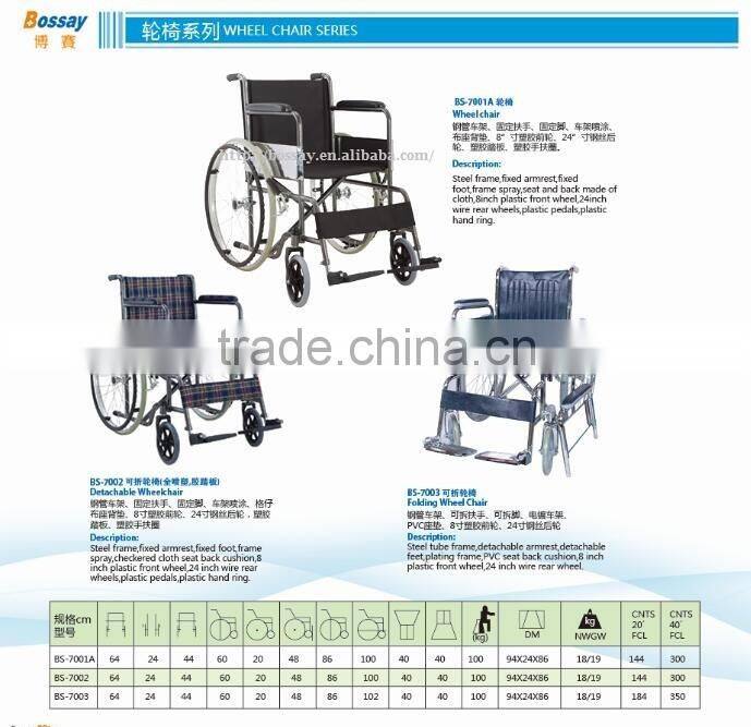 China factory manal wheelchair