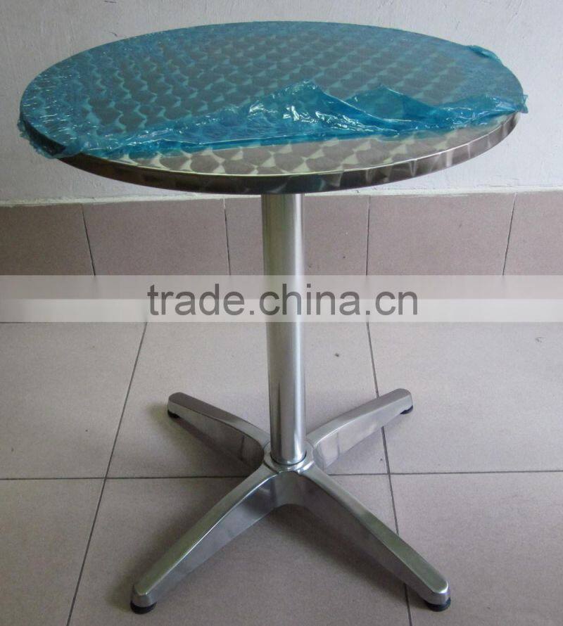 Restaurant dining table rectangular stainless steel top T07