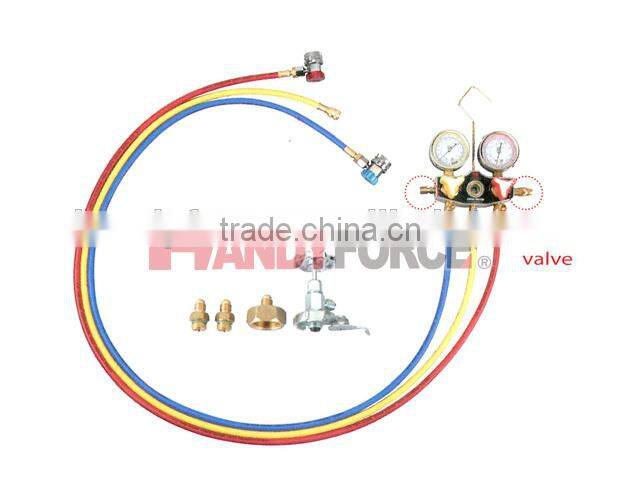 Teflon Diaphragm Type Manifold Gauge, Air Condition Service Tools of Auto Repair Tools