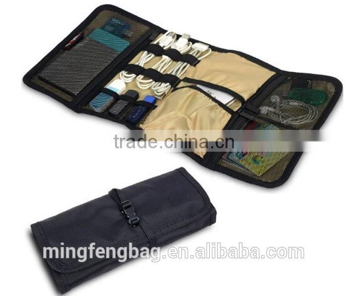Custom Portable Universal Wrap Electronics Accessories Travel Organizer Tool Bag