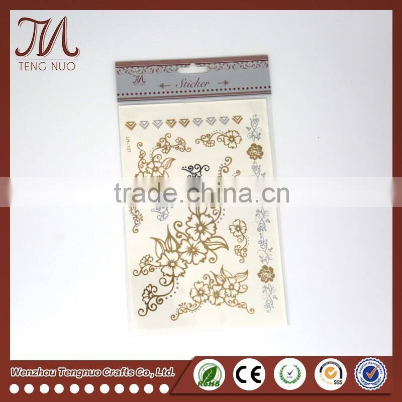Non-toxic Waterproof Temporary Body Chain Tattoo Sticker