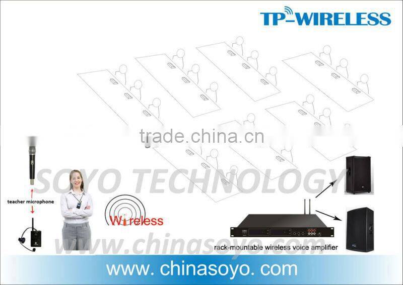 professional wireless voice amplifier solution to classroom audio system