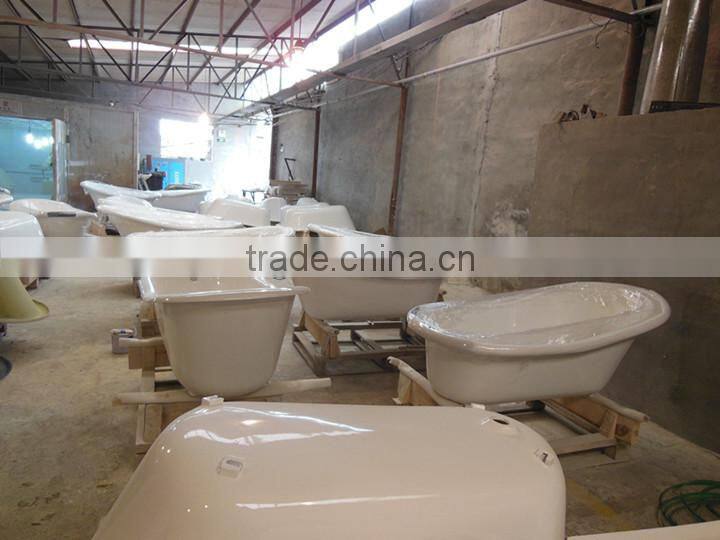 Classical Cast iron Enamel Bathtub with base