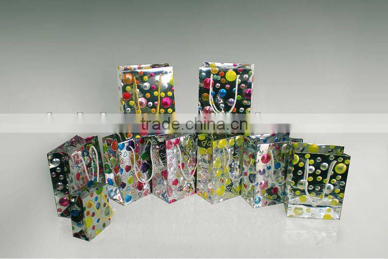 PET multi-lens laminating paper gift bag