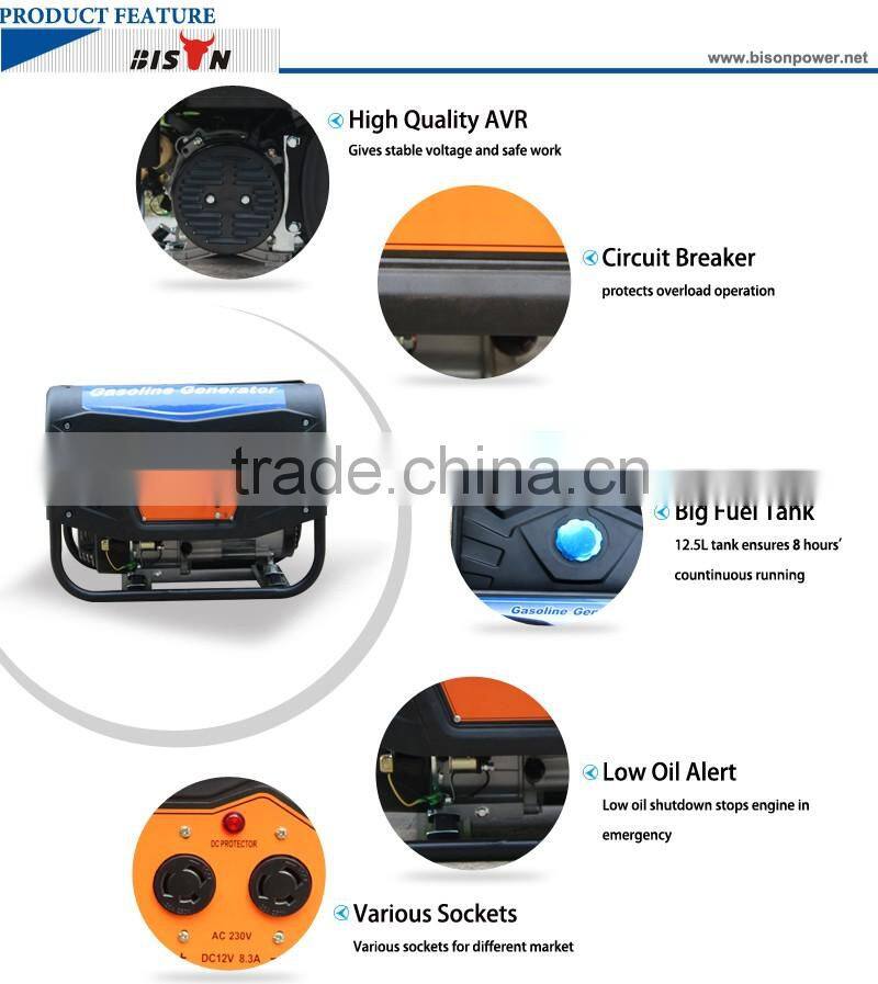 BISON honda engine 168f air cooled single cylinder gasoline generator 2500