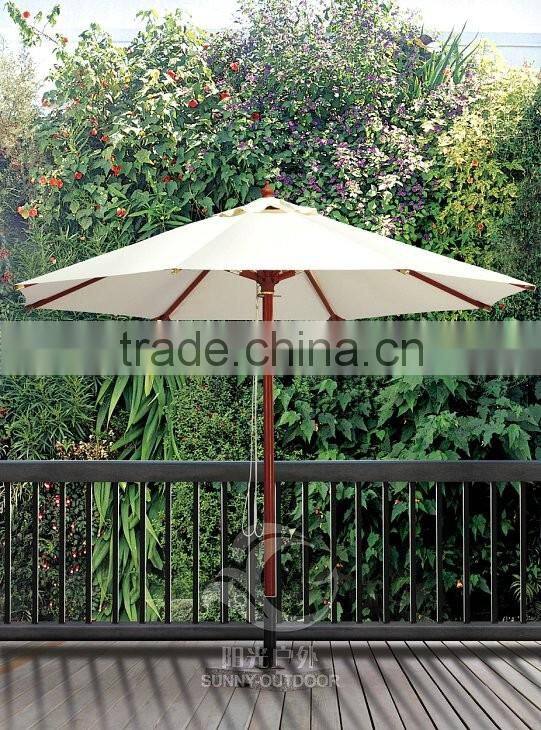 2016 newest garden umbrella hard wood parasol sun umbrella
