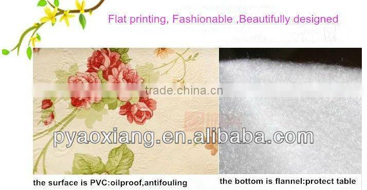 manufacturer christmas tree vinly flannel backed tablecloth