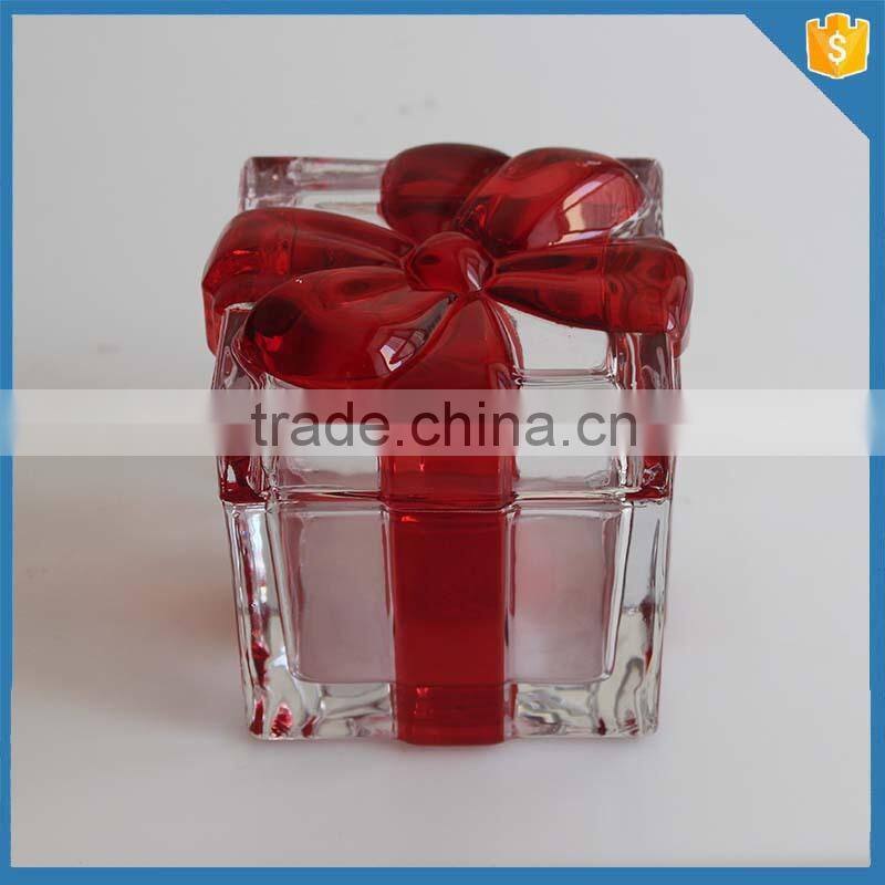 Glass sugar bowl with lid wedding gift bowl nuts Sugar Canister