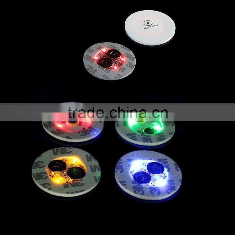 halloween Cheap Sticker Light Up Coaster,led sticker light