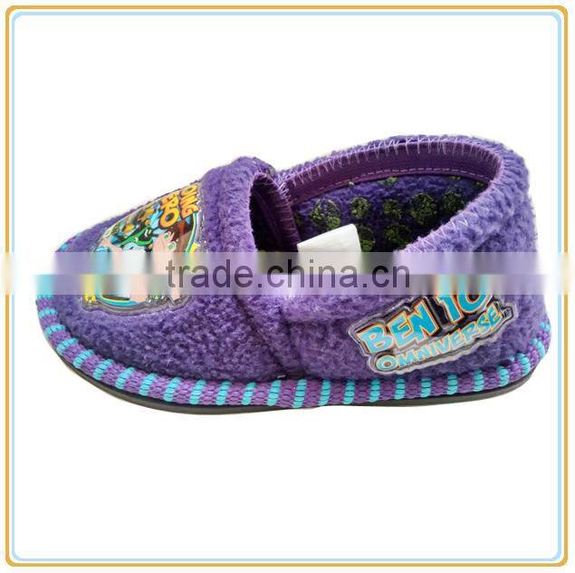 2015 children animal plush cotton shoes slip-on unisex indoor shoes