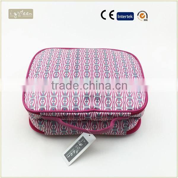 Dual zipper water proof washing bag travel