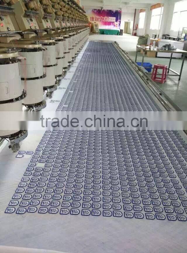 Wholesale Custom Loop Folded Garment Damask Clothing Labels Cheap Damask Woven Labels