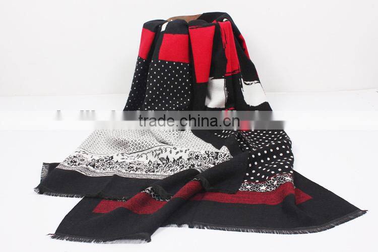 latest design winter cashmere scarf poncho 2015