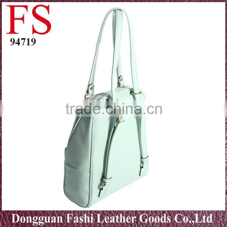 Fashion korean style Green backpack, girls pu backpack bags