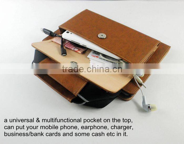 business messager flip bag wallet case for ipad air ipad pro with card pocket wholesale
