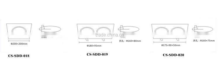 2years down light 20W COB ceiling led lamp