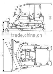 d6 angle dozer logging winch T180 180hp forrest bulldozer