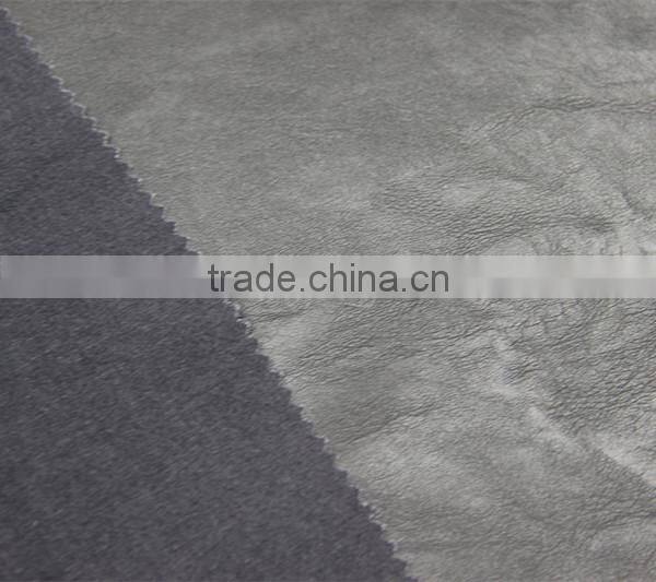 100% viscose PU leather fabric for clothing and jacket garment