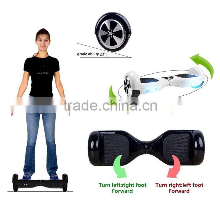 Shenzhen 6.5 inch gyro smart self balancing two wheeler electric scooter