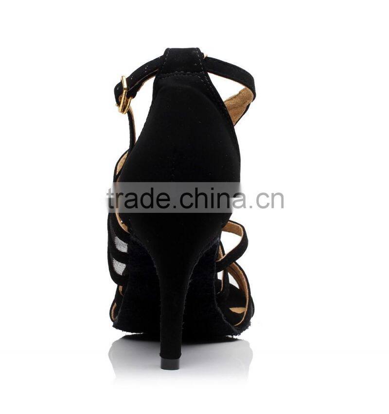 New Fashion Satin Latin Ballroom Dancing Shoes for Girls High Heels Plus Size 34-42 Dance Shoe