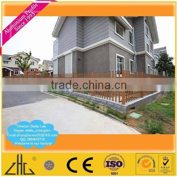 Wow!! Aluminum extrusion/wood color aluminium square tube profile for fences,hurdles/color powder wood aluminium profile factory