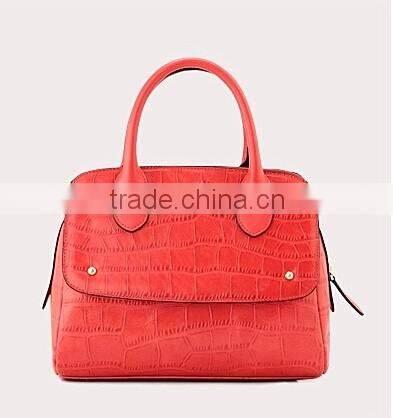 2016 Newest red ladys pu bag women handbag in china