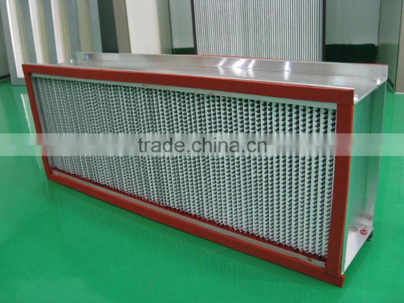 High-temperature resistance Deep-Pleat Box Type HEPA Air Filter