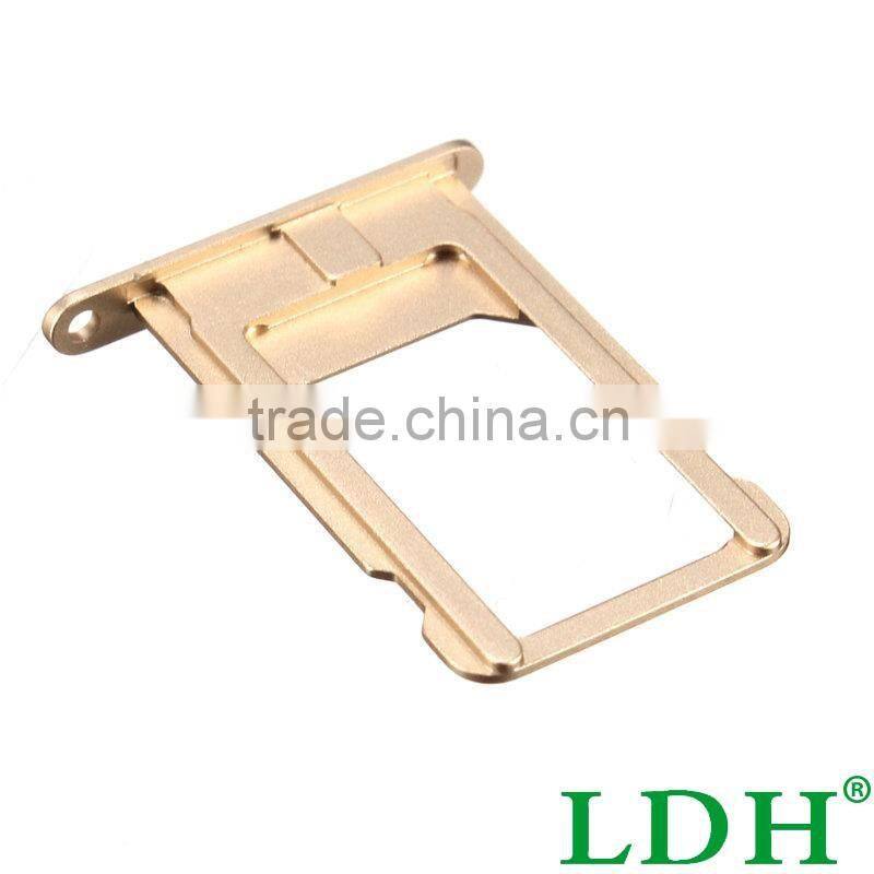 Brand New Hight Quality Gray Golden Sim Card Tray Slot Holder Replacement For iPhone6 Plus 5.5 SIM Card Replacement