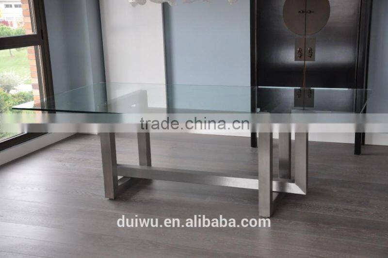 2016 ultra modern home furniture 201brushed stainless steel dining table