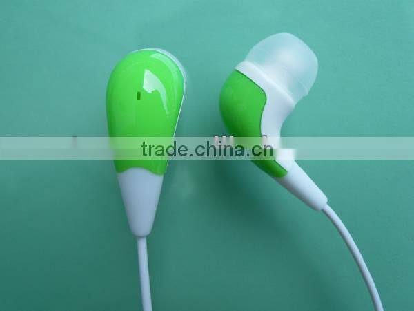 Fashionable Design fluorescence color metal retractable cute earphone & earset china wholesale