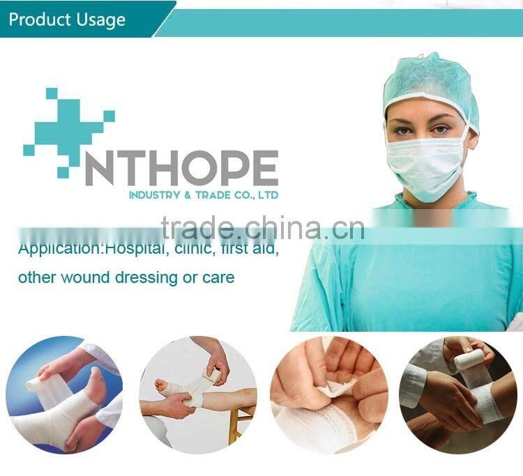 disposable 100% cotton medical sterilization of surgical gauze bandage