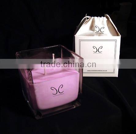 colorful soy wax candles with scent