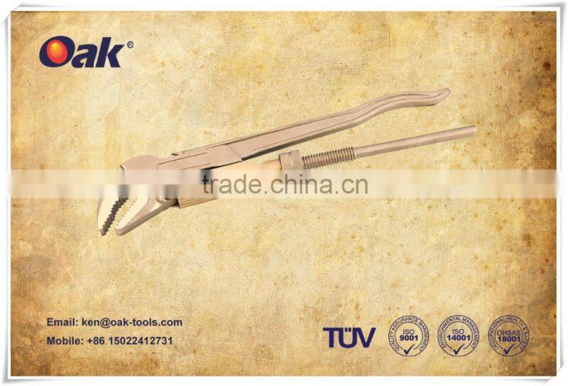 non sparking Beryllium Copper 6" PIPE WRENCH (AMERICAN TYPE) high quality supplier