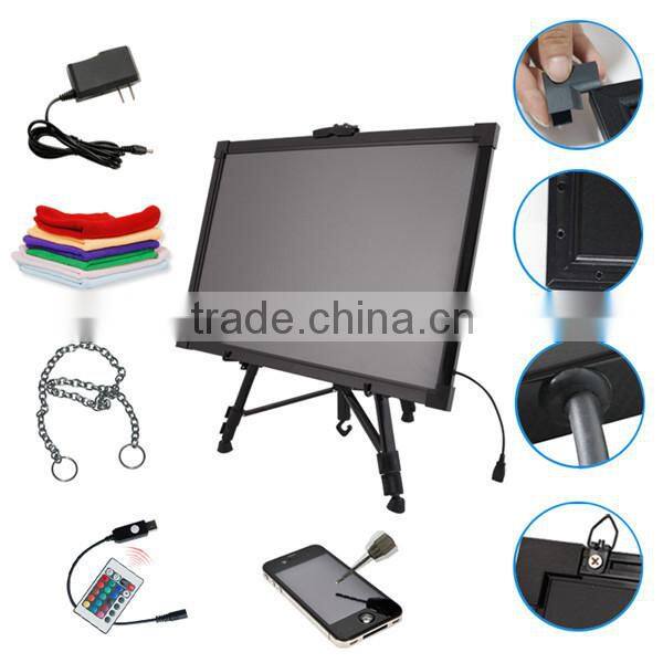 led lighting writing board fluorescent marker boards
