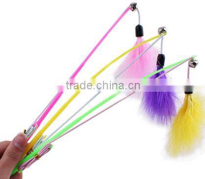 QQpet Telescoping Cat Wand With replace Feather toys for cats