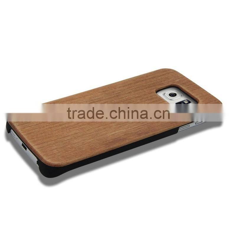 Low MOQ! For Samsung S6 Edge Case PC+ Cherry Wood Cover for Samsung Galaxy S6 Edge Case for Galaxy S6 Edge Case
