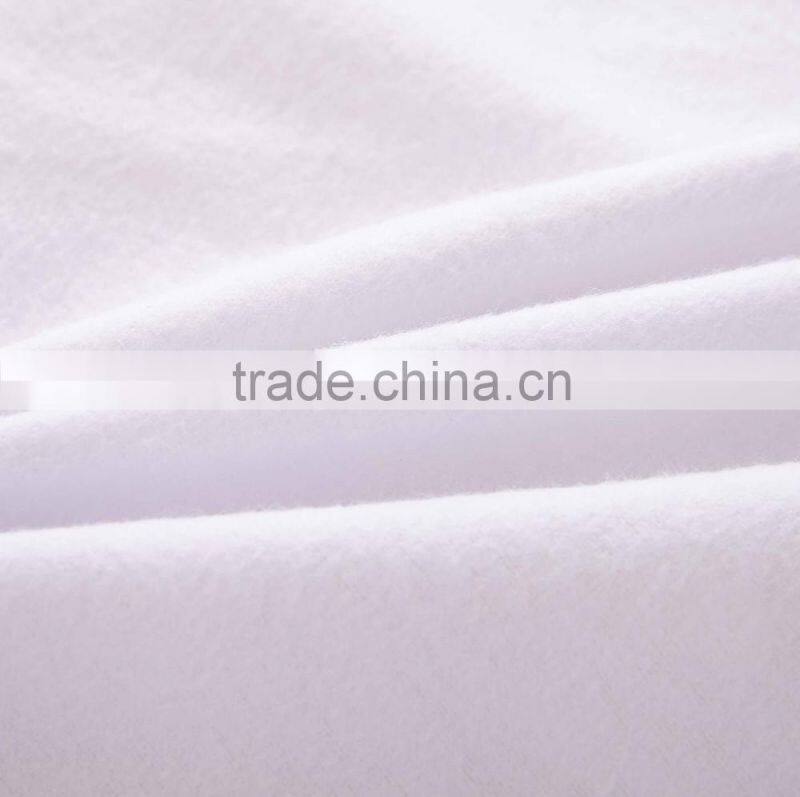 TPU Laminated Hotel Elastic Flannel Fitted Sheets 100 Cotton