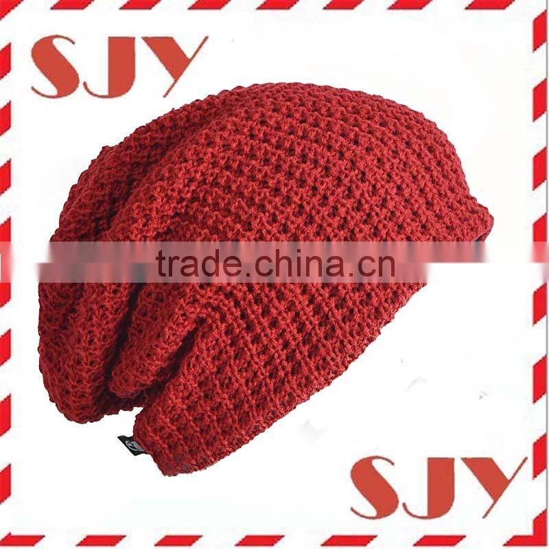 Skully Soft Stretch Cable Knit Slouchy Beanie Hat