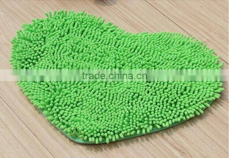 heart shape chennile washable rugs