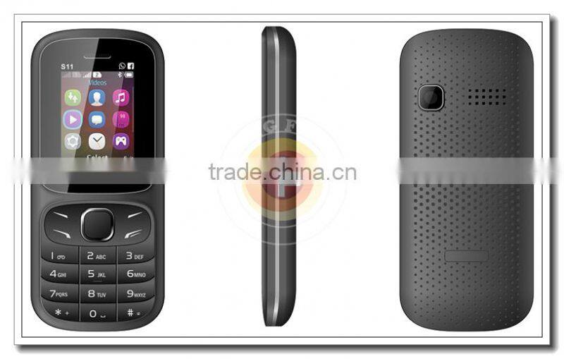 Custom LOGO 1.8 Inch Screen Quad Band FM GPRS GSM Dual SIM World Cheapest Mobiles S11
