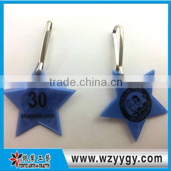 customized Reflective keychain light pvc phone charms