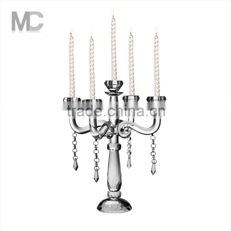 Wedding Table Decroration, Hight Transparent And Polished Candelabra Tree Candle Holder